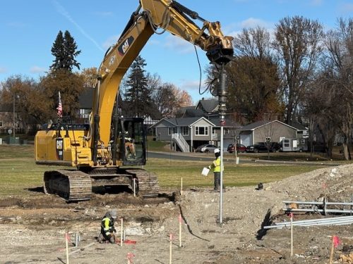 Start drilling Pilings